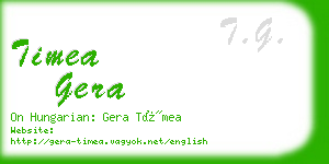 timea gera business card